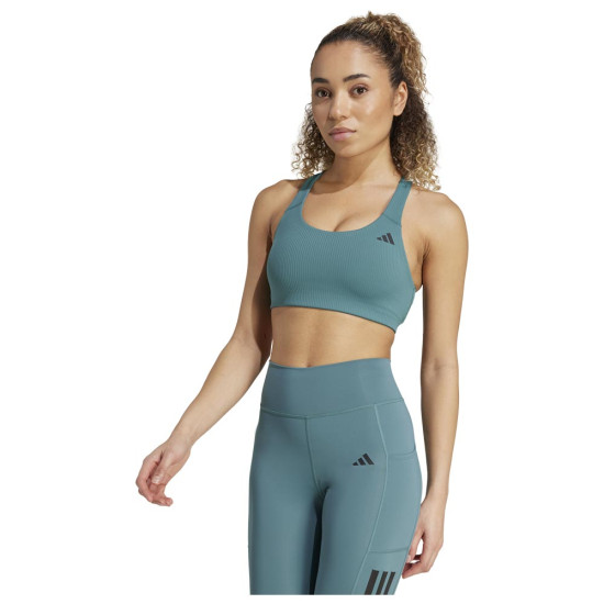 Adidas Γυναικείο μπουστάκι Powerreact Rib Medium Support Bra